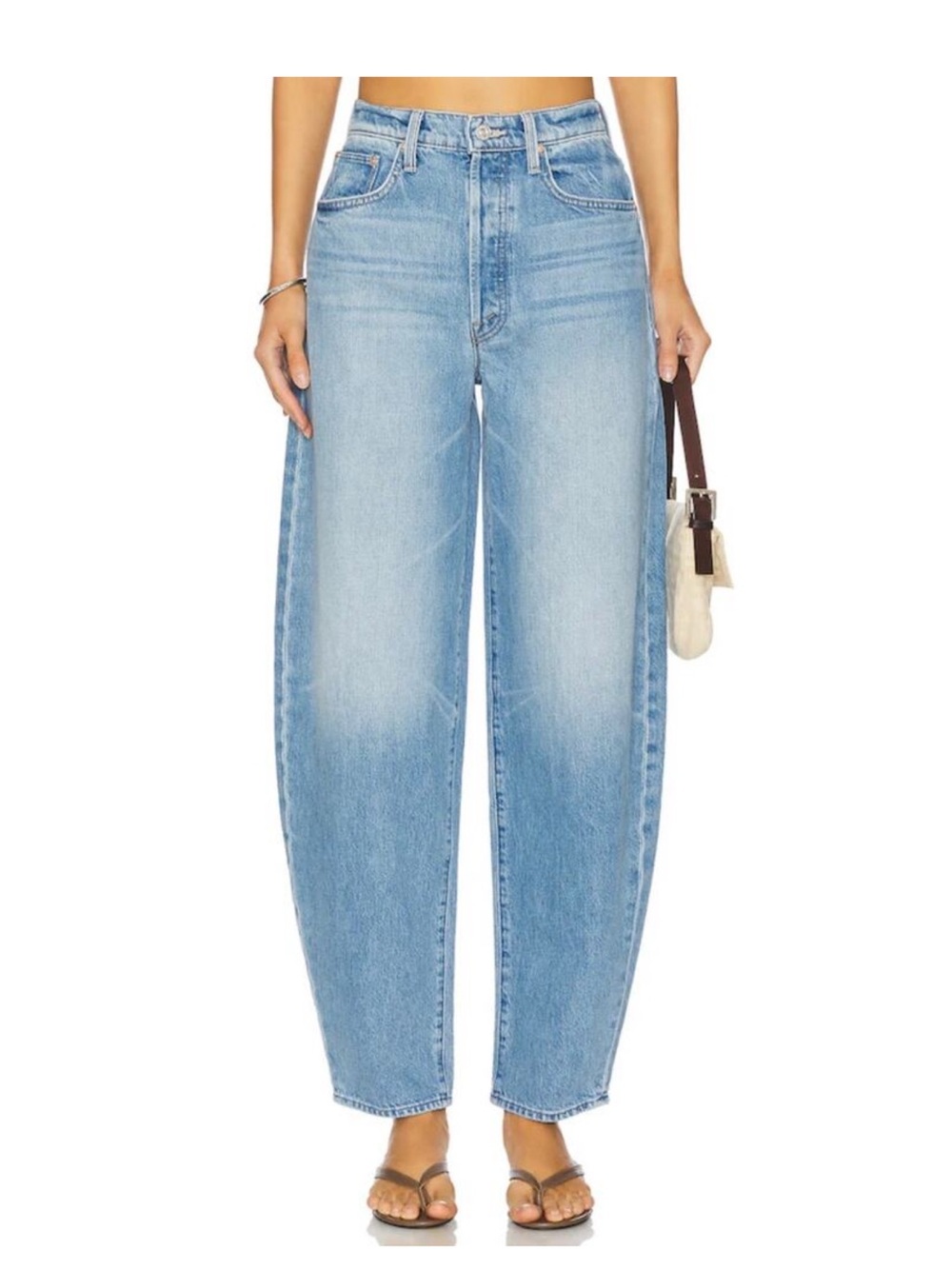 MOTHER The Fangirl Button Skimp Jeans Funk N’ Flair High Rise Wide Leg Size 26
